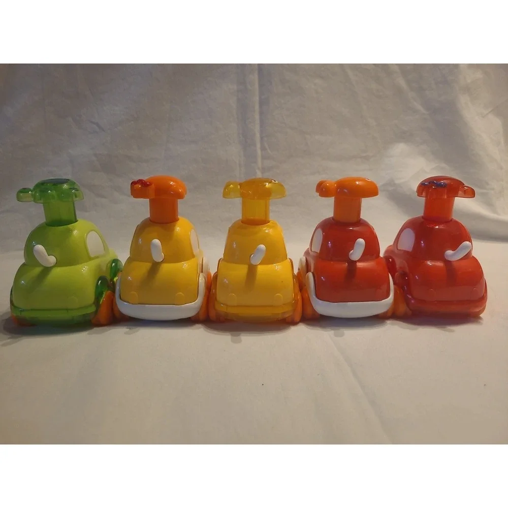 Press and‎ Go Animal Toy Cars Lot of 5 Toddler Friction Powered Vehicles Multi